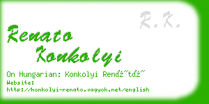 renato konkolyi business card